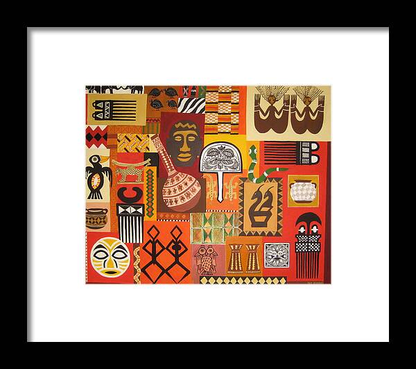 African Art and Crafts Painting by Pat Barker - Fine Art America