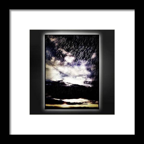 Photo Framed Print featuring the photograph Afternoon Monsoon by Paul Cutright