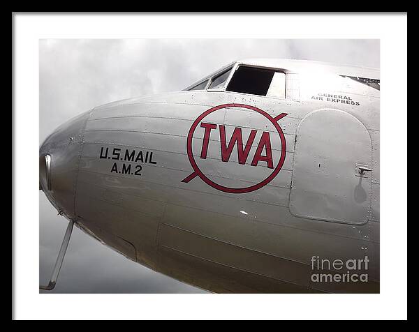 Plane Framed Print featuring the photograph Air Mail by Bruce Borthwick