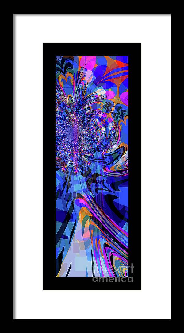 Abstract Framed Print featuring the digital art Alaina 01 by William Ladson