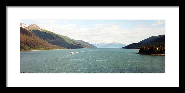 Alaska Photographs Framed Print featuring the photograph Alaskan Boatride by C Sitton