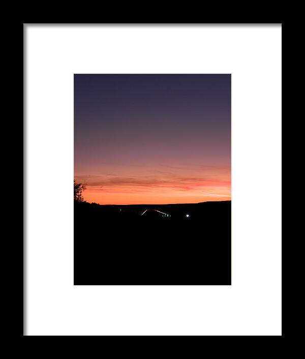 Landing Strip Framed Print featuring the photograph All Lit Up For A Landing by Kim Galluzzo