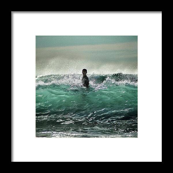 Beautiful Framed Print featuring the photograph All Time Favorite Beach Shot, In by Loghan Call