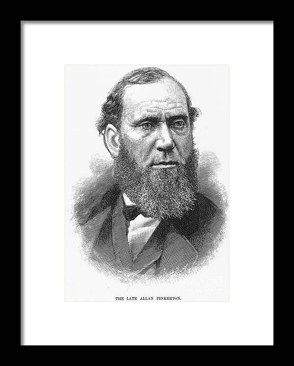 19th Century Framed Print featuring the photograph Allan Pinkerton by Granger