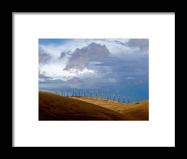 Altamont Pass Framed Print featuring the photograph Altamont Pass California by Amelia Racca
