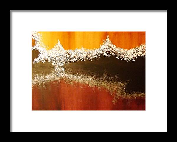 Abstract Framed Print featuring the painting Altitude by Stephen P ODonnell Sr
