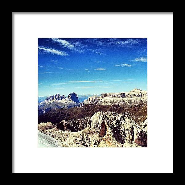 Outdoor Framed Print featuring the photograph Always Dolomites.
marmolada by Luisa Azzolini