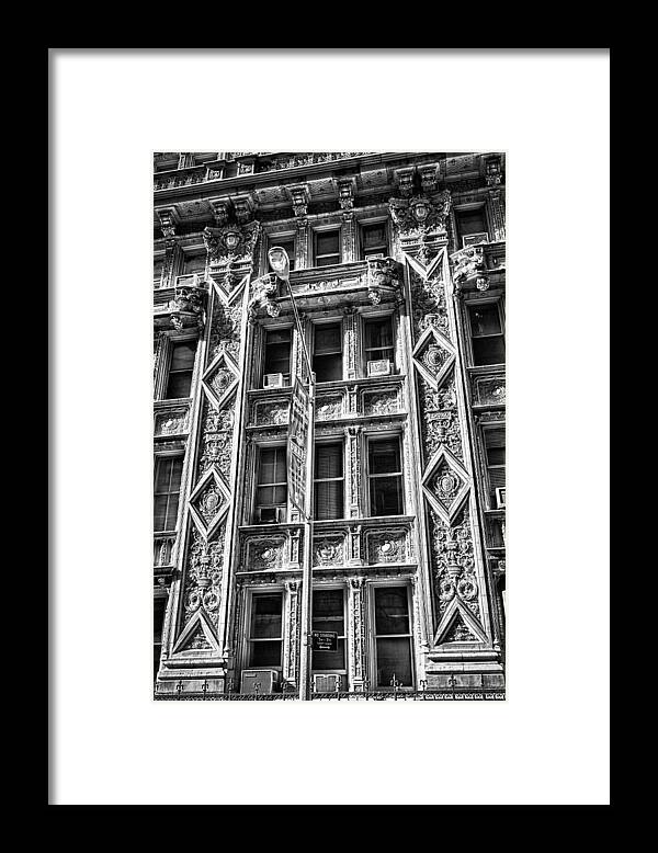 Black Russian Framed Print featuring the photograph Alwyn Court Building Detail 15 by Val Black Russian Tourchin