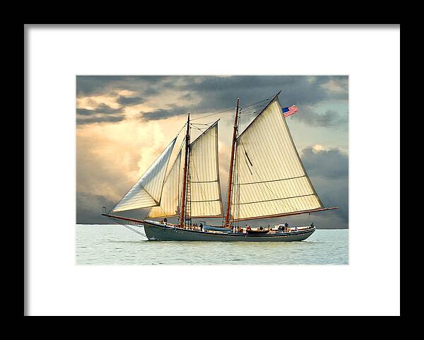 Windjammer Framed Print featuring the photograph American Eagle by Fred LeBlanc