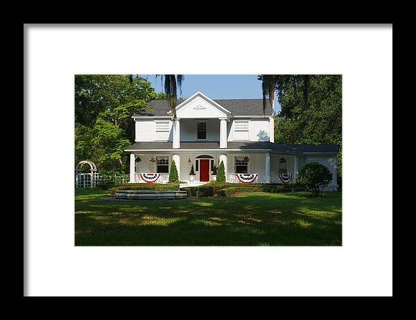 House Framed Print featuring the photograph American Pride by John Pierce Jr