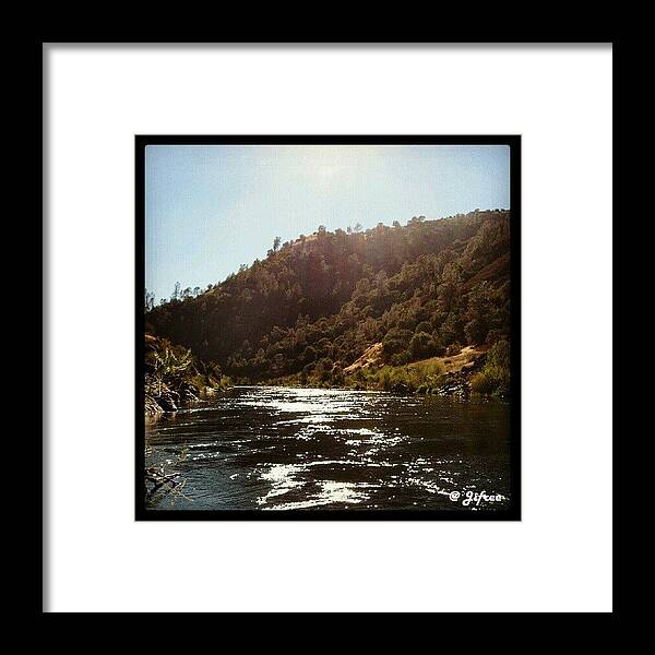Auburnca Framed Print featuring the photograph American River Canyon by Jifree Photography