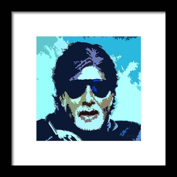 Amitabh Bachchan Framed Print featuring the painting Amitabh Bachchan 4ever by Piety Dsilva