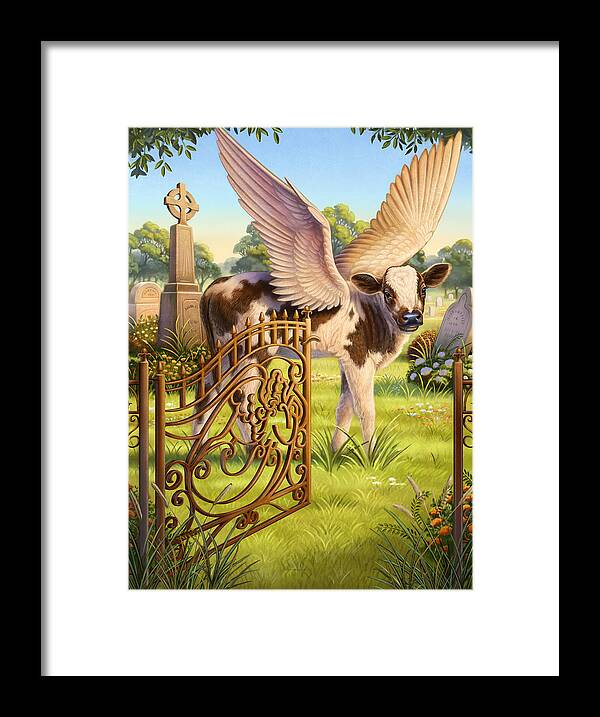 Angel Framed Print featuring the photograph Angel Calf by Anne Wertheim