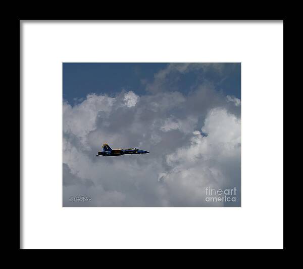 Airshow Framed Print featuring the photograph Angel in the Clouds by Sue Karski