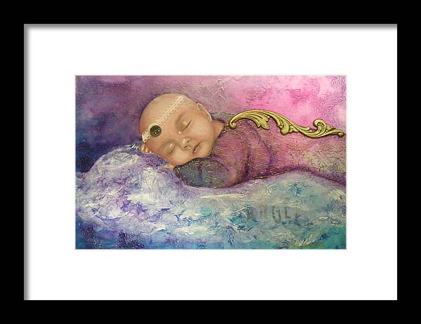 Terry Honstead Framed Print featuring the painting Angel by Terry Honstead