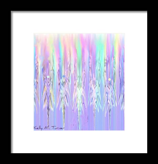 Angels Framed Print featuring the digital art Angels Dancing by Kelly M Turner