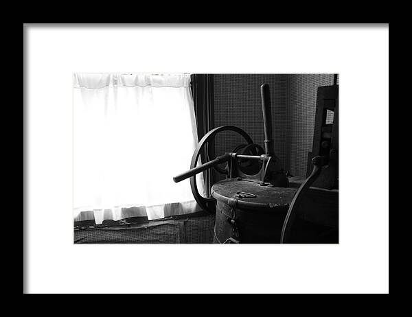 Hovind Framed Print featuring the photograph Antique Washing Machine by Scott Hovind
