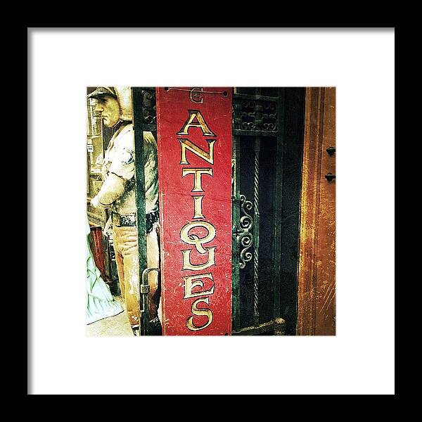 Navema Framed Print featuring the photograph Antiques by Natasha Marco