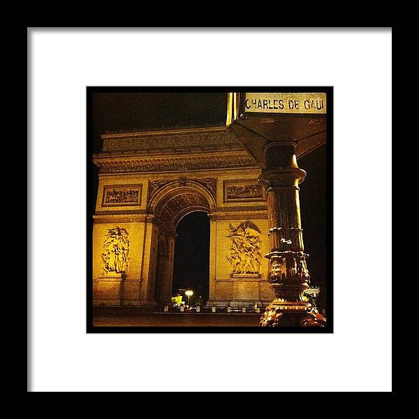 Arc De Triomphe Framed Print featuring the photograph Arc De Triomphe by Shayne Arcilla