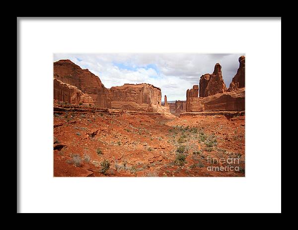 Arches National Park Framed Print featuring the photograph Arches National Park by Julie Lueders 