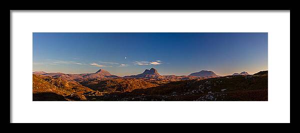 Ancient Framed Print featuring the photograph Assynt Panorama by Derek Beattie