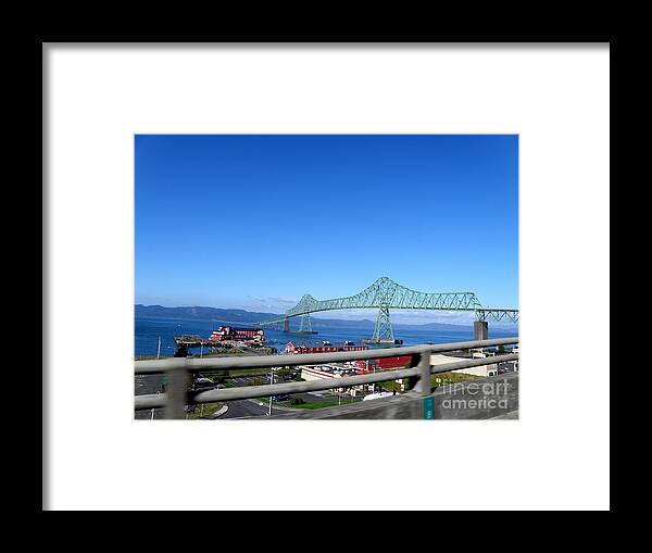 Astoria Bridge Framed Print featuring the photograph Astoria Bridge by Tatyana Searcy