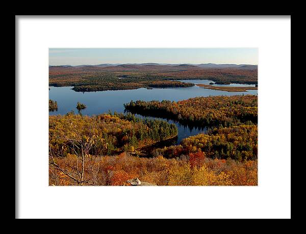 Scenic View Framed Print featuring the photograph Autumn at Low's Lake by Peter DeFina