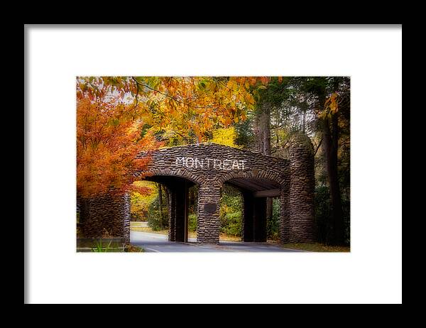 Asheville Framed Print featuring the photograph Autumn Gate by Joye Ardyn Durham