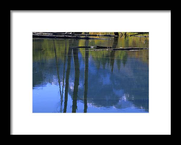 Autumn Colors And Reflections Framed Print featuring the photograph Autumn Pond by John Farley