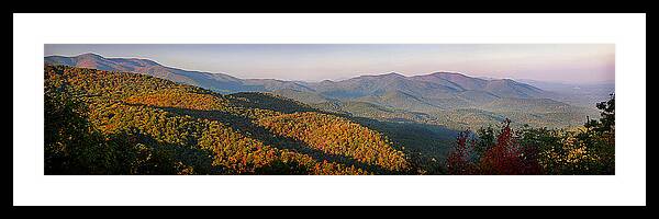 Autumn Framed Print featuring the photograph Autumn Ridges by Joye Ardyn Durham