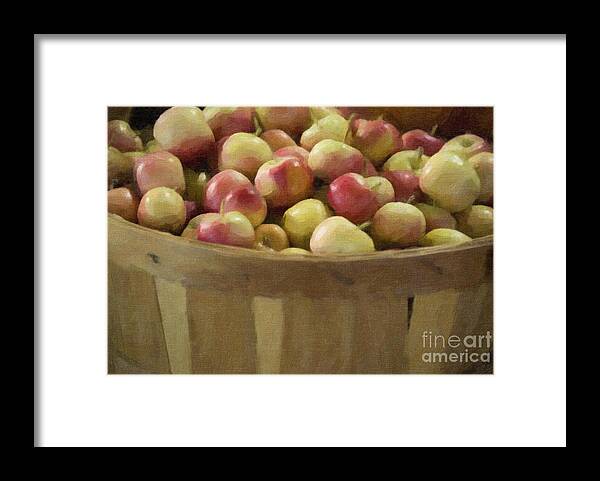Apple Framed Print featuring the digital art Autumn's Bounty by Jim And Emily Bush