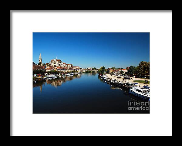 City Framed Print featuring the photograph Auxerre France by Hannes Cmarits