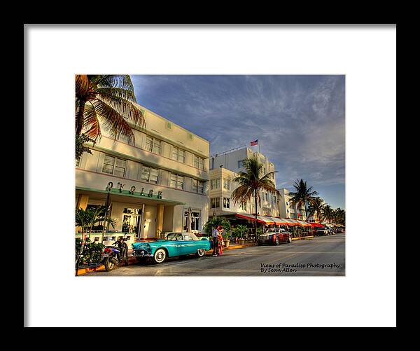 Florida Framed Print featuring the photograph Avalon Hotel by Sean Allen