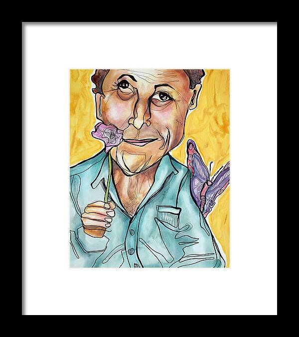 Portrait Framed Print featuring the painting Aveiro by Darcy Lee Saxton