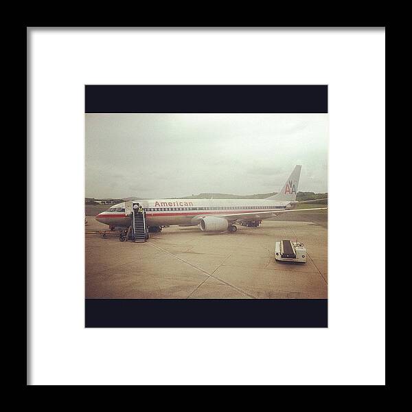 Aa Framed Print featuring the photograph #aviation #airplane #airport by Ryan S Burkett Photography
