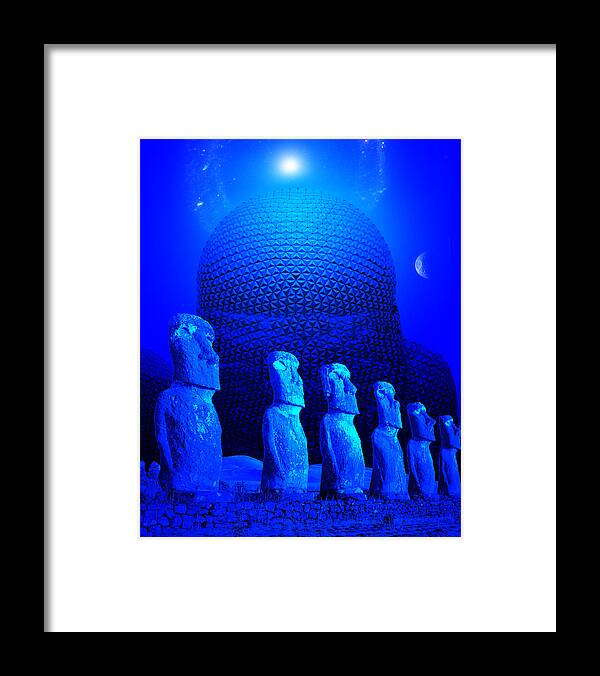 Science Fiction Framed Print featuring the photograph Awaiting the Gods by Jim Painter