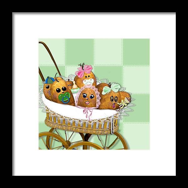 Baby Framed Print featuring the photograph Baby Spuds by Trudy Wilkerson