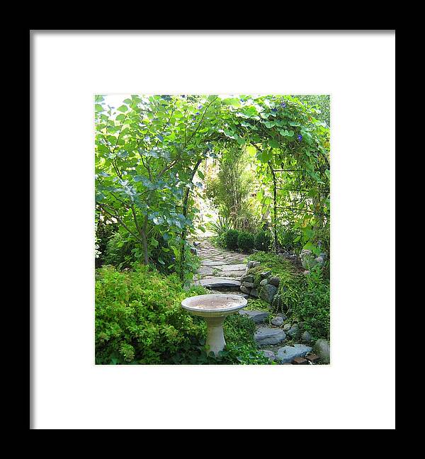 Garden Framed Print featuring the photograph Backbay Fens Arch by Bruce Carpenter