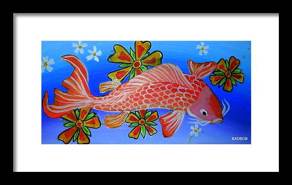 Fish Framed Print featuring the painting Badkoi 1 by Robert Francis
