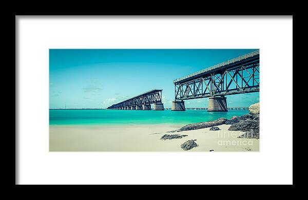 Atlantic Framed Print featuring the photograph Bahia Hondas Railroad Bridge by Hannes Cmarits