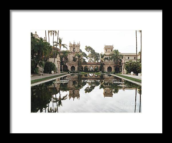 Reflection Of The Koi Pond In Balboa Park San Diego Framed Print featuring the photograph Balboa Park by Dean Robinson