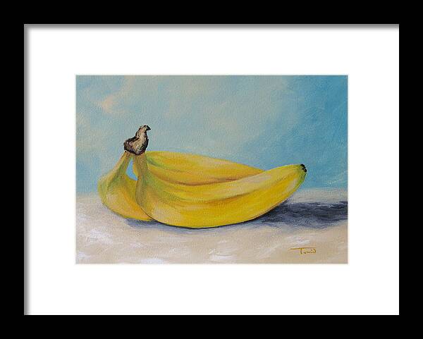 Bananas Framed Print featuring the painting Bananas II by Torrie Smiley