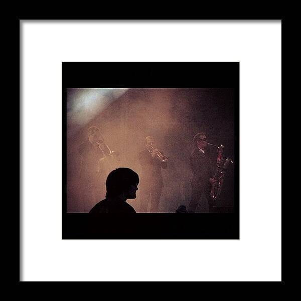 Concert Framed Print featuring the photograph #band #group #guitar #concert #liveshow by Guillaume ELIAS