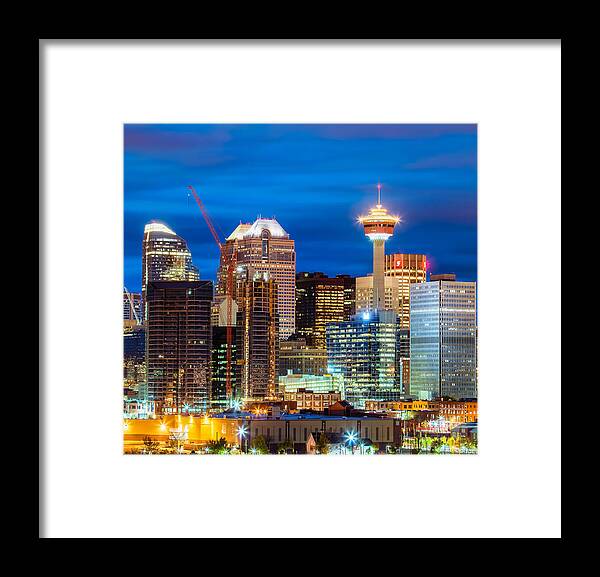 Calgary Framed Print featuring the photograph Bankers and Tower by David Buhler