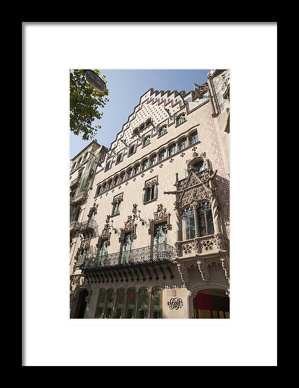 Amatller Framed Print featuring the photograph Barcelona Casa Amatller building by Matthias Hauser