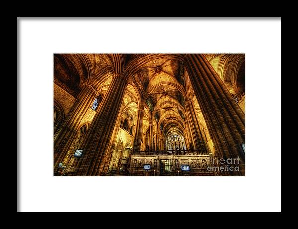 Yhun Suarez Framed Print featuring the photograph Barcelona Cathedral by Yhun Suarez