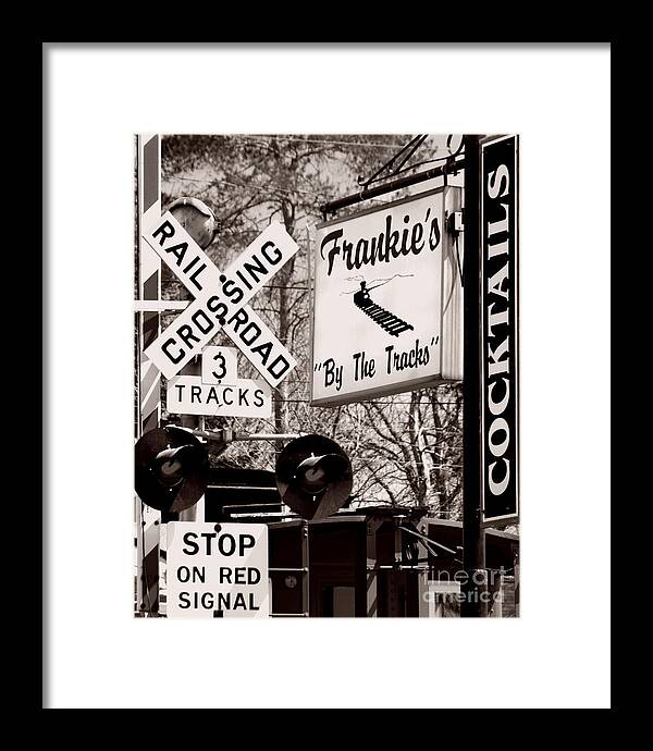 Bar Framed Print featuring the photograph Barhopping at Frankies 1 by Lee Craig