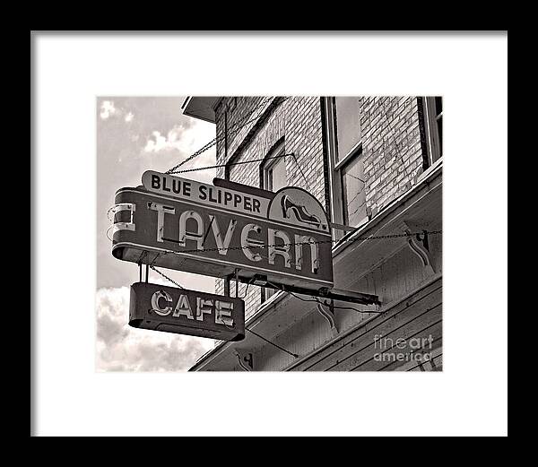 Bar Framed Print featuring the photograph Barhopping at the Blue Slipper by Lee Craig