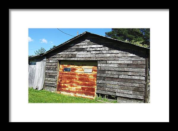 Old Rusty Barn Framed Print featuring the photograph Barn-13 by Todd Sherlock