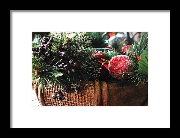 Merry Christmas Framed Print featuring the photograph Basket by Ivete Basso Photography